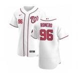 Men's Nike Washington Nationals #96 Seth Romero White Home 2020 Authentic Player Baseball Jersey