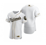 Men's Nike Washington Nationals Blank White 2020 Authentic Golden Edition Baseball Jersey
