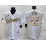 Men's Washington Nationals #22 Juan Soto White 2022 All Star Stitched Cool Base Nike Jersey