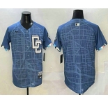 Men's Washington Nationals Blank Blue 2025 City Connect Limited Stitched Baseball Jersey