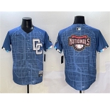 Men's Washington Nationals Team Big Logo Blue 2025 City Connect Limited Stitched Baseball Jersey