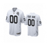 Las Vegas Raiders Custom White 2020 Inaugural Season Game Jersey