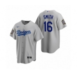 Los Angeles Dodgers #16 Will Smith Gray 2020 World Series Replica Jerseys