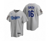 Los Angeles Dodgers #16 Will Smith Gray 2020 World Series Replica Jerseys