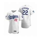 Los Angeles Dodgers #22 Clayton Kershaw White 2020 World Series Champions Authentic Jersey