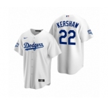 Los Angeles Dodgers #22 Clayton Kershaw White 2020 World Series Champions Replica Jersey
