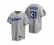 Los Angeles Dodgers #31 Mike Piazza Gray 2020 World Series Replica Road Jersey