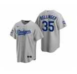 Los Angeles Dodgers #35 Cody Bellinger Gray 2020 World Series Champions Replica Jersey