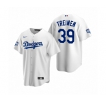 Los Angeles Dodgers #39 Blake Treinen White 2020 World Series Champions Replica Jersey