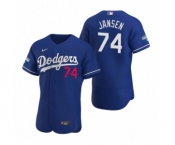 Los Angeles Dodgers #74 Kenley Jansen Royal 2020 World Series Champions Authentic Jersey