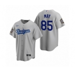 Los Angeles Dodgers #85 Dustin May Gray 2020 World Series Replica Jerseys