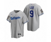 Los Angeles Dodgers #9 Gavin Lux Gray 2020 World Series Replica Jersey