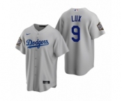 Los Angeles Dodgers #9 Gavin Lux Gray 2020 World Series Replica Jerseys