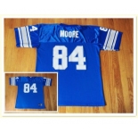 Reebok Herman Moore Detroit Lions #84 Blue Jersey