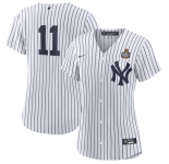Women's New York Yankees #11 Anthony Volpe White 2024 World Series Cool Base Stitched Baseball Jersey