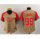 Women's New York Yankees #99 Aaron Judge Cream 2024 All Star Limited Stitched Jersey