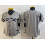 Women's New York Yankees Blank Gray Field of Dreams Cool Base Jersey