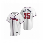 Women Atlanta Braves #15 Sean Newcomb Nike White 2020 Replica Home Jersey