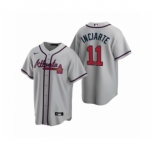 Youth Atlanta Braves #11 Ender Inciarte Nike Gray 2020 Replica Road Jersey