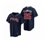 Youth Atlanta Braves #25 Tyler Flowers Nike Navy 2020 Replica Alternate Jersey