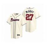 Youth Atlanta Braves #27 Fred McGriff Nike Cream 2020 Replica Alternate Jersey