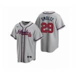 Youth Atlanta Braves #29 John Smoltz Nike Gray 2020 Replica Road Jersey