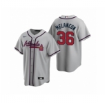 Youth Atlanta Braves #36 Mark Melancon Nike Gray 2020 Replica Road Jersey