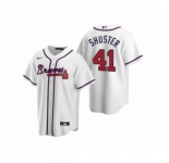 Youth Atlanta Braves #41 Jared Shuster White 2020 MLB Draft Replica Home Jersey