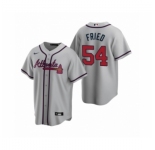 Youth Atlanta Braves #54 Max Fried Nike Gray 2020 Replica Road Jersey