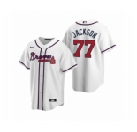 Youth Atlanta Braves #77 Luke Jackson Nike White 2020 Replica Home Jersey
