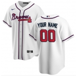 Men's Atlanta Braves Custom Nike White Authentic Cool Base Baseball Jersey