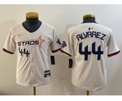 Youth Houston Astros #44 Yordan Alvarez Cream 2025 City Connect Limited Stitched Baseball Jersey