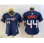 Youth Houston Astros #44 Yordan Alvarez Navy 2025 City Connect Limited Stitched Baseball Jersey2