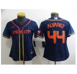 Youth Houston Astros #44 Yordan Alvarez Nike Navy 2022 City Connect Player Jersey