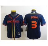 Youth Toddler Houston Astros #3 Felix Pena Nike Navy 2022 City Connect Player Jersey