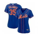 Women's New York Mets #35 Justin Verlander Blue Stitched MLB Cool Base Nike Jersey