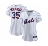 Women's New York Mets #35 Justin Verlander White Stitched MLB Cool Base Nike Jersey