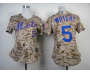 women mlb jerseys new york mets #5 wright camo[2014 new]