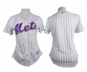 women mlb jerseys new york mets blank white[blue strip]