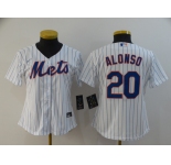 Nike Youth New York Mets #20 Pete Alonso Authentic Royal White Alternate Home Cool Base Baseball Jersey