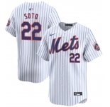 Youth New York Mets #22 Juan Soto White 2024 Home Limited Stitched Baseball Jersey