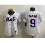 Youth New York Mets #9 Brandon Nimmo White Cool Base Stitched Baseball Jersey