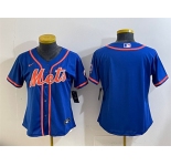 Youth New York Mets Blank Royal Cool Base Stitched Baseball Jersey