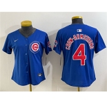 Women's Chicago Cubs #4 Pete Crow-Armstrong Royal Vapor Limited Stitched Baseball Jersey
