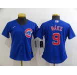 Women's Nike Chicago Cubs #9 Javier Baez Authentic Royal Blue Alternate Baseball Jersey