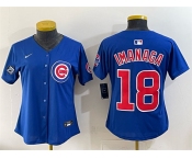 Youth Chicago Cubs #18 Shōta Imanaga Royal 'Ryne Sandberg Tribute' Vapor Limited V2 Stitched Baseball Jersey