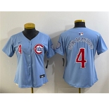 Youth Chicago Cubs #4 Pete Crow-Armstrong Blue 2024-25 2nd Alternate Limited Stitched Baseball Jersey