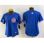 Youth Chicago Cubs Blank Royal 'Ryne Sandberg Tribute' Vapor Limited V2 Stitched Baseball Jersey