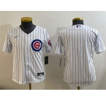 Youth Chicago Cubs Blank White Cool Base Stitched Baseball Jersey