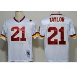 Men's Washington Redskins #17 Doug Williams White Throwback Jersey (4)